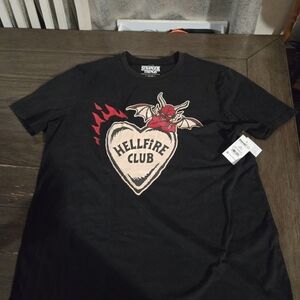 Netflix Stranger Things Black Hellfire Club Tee